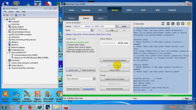 Xiaomi Redmi Note 4x (MAE-136) Test Point Edl Mode Reset Mi Account