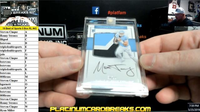 2019 Leaf Best of Sports 5 Box Random Letter Break #43 смотреть онлайн