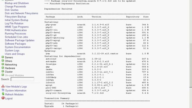PHP5 Installation on Webmin Control Panel Centos 5 VPS смотреть онлайн