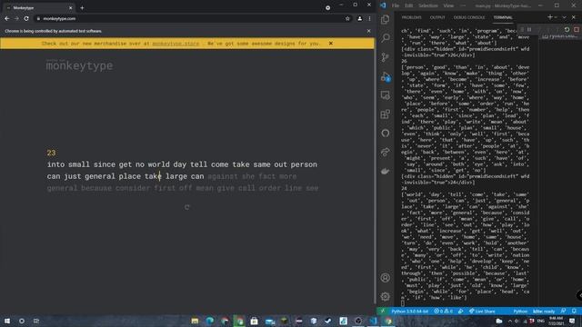 Bot gives Typing Test смотреть онлайн