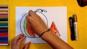 Как нарисовать АРБУЗ / Урок рисования для детей от 3 лет