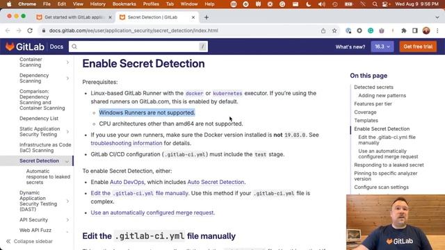 How to enable secret detection in GitLab GitLab Application Security Part 1/2 смотреть онлайн