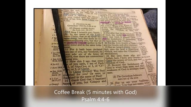 Coffee Break (5 minutes with God) Psalm 4:4-6 смотреть онлайн