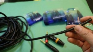 Микрофонный шнур кабель, штекер стерео разъем фирмы CHOSEAL XLR JACK 3.5; 6.3 mm.