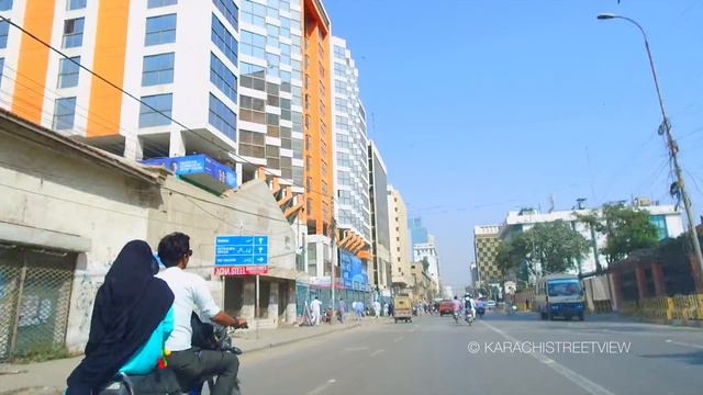 I.I. Chundrigar (Ibrahim Ismail Chundrigar) Road Drive - Karachi - 4K Ultra HD - Karachi Street Vie смотреть онлайн