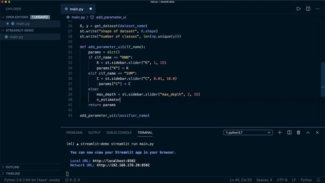 Build A Beautiful Machine Learning Web App With Streamlit And Scikit-learn | Python Tutorial смотреть онлайн