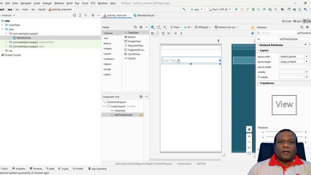 Kotlin Android App Development - Lesson 3 | – EditText on text change смотреть онлайн