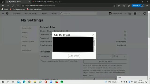Roblox mail doğrulama. смотреть онлайн