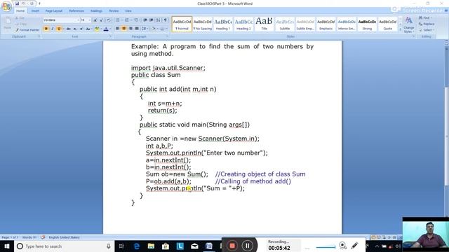 Class-10. Computer Applications. Ch-5. User-defined Methods. Part-3. Date-14/10/2020. смотреть онлайн