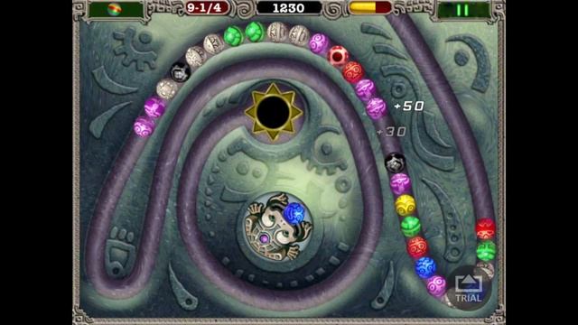 Zuma Deluxe на IPad (7-10 уровень) смотреть онлайн