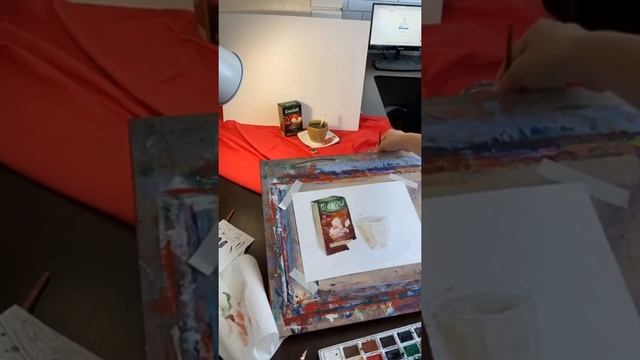 Акварельный этюд с натуры. Бытовой жанр смотреть онлайн