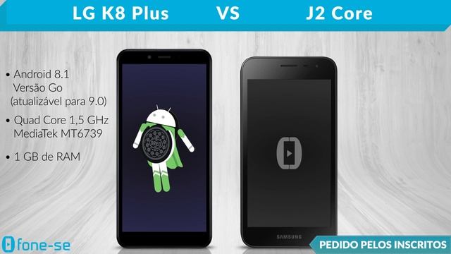 LG K8 Plus vs J2 Core (Comparativo) смотреть онлайн