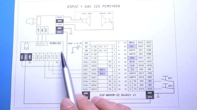 Интернет радио ESP32 на декодере I2S PCM5102 смотреть онлайн