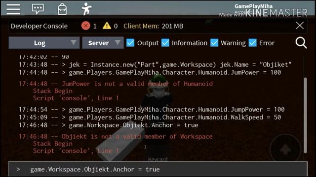 Изучение Instance и Bool через Консоль в Роблокс смотреть онлайн