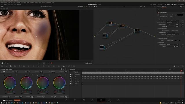 DaVinci Resolve Surface Tracker For Face VFX смотреть онлайн