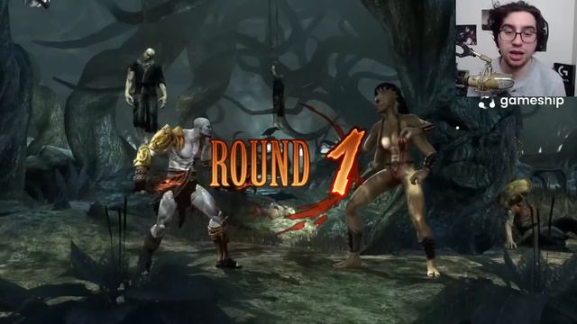 Mortal Kombat 9 da KRATOS İLE HERKESİ YOK EDİYORUM смотреть онлайн