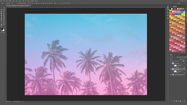 How to Add Colorful Noise Overlays to Photos in Adobe Photoshop Tutorial смотреть онлайн