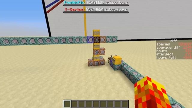 PewDiePie VS. T-Series Subscriber Counter in Minecraft смотреть онлайн