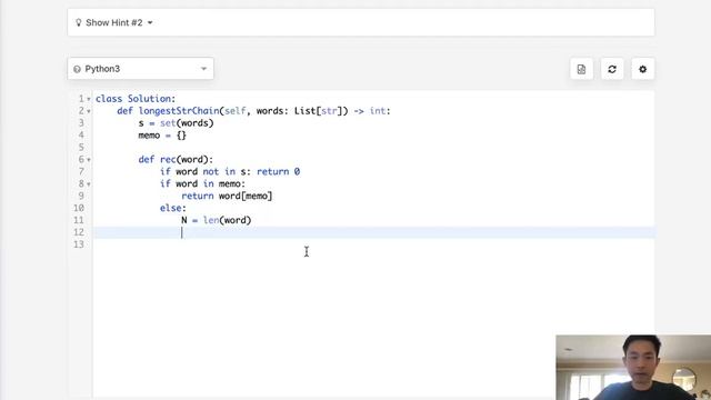 Leetcode - Longest String Chain (Python) смотреть онлайн