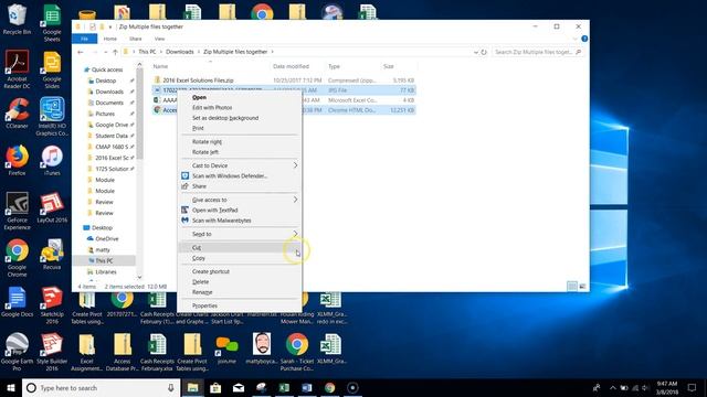Turn multiple files into one file (zip/compress) смотреть онлайн