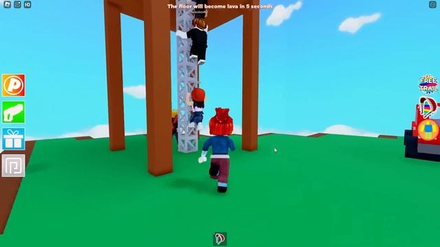 Roblox Lava Rises Every Second AT THE PLAYGROUND смотреть онлайн