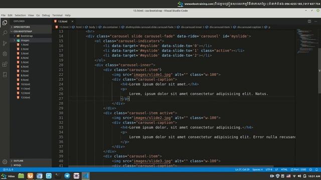 How to use carousel part 4 in Bootstrap смотреть онлайн