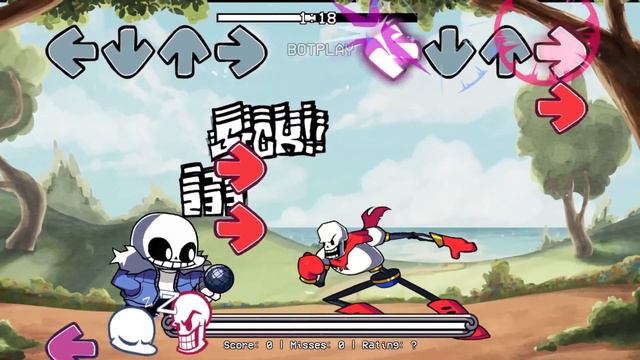 FNF Technicolor Tussle but it's Sans vs Papyrus смотреть онлайн