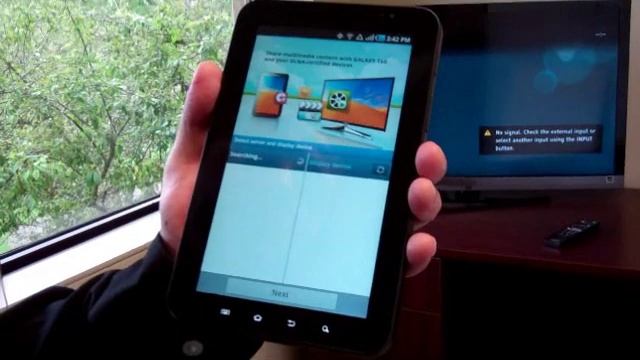 DLNA Demo with Samsung Tablet and Sony TV смотреть онлайн