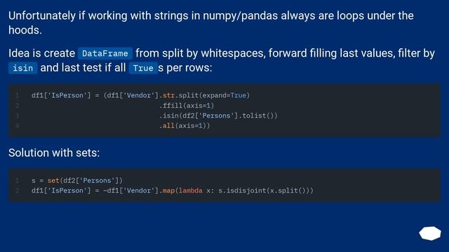 Pandas utilize Numpy Vectorization in a user defined function instead of using loops/lambda.apply() смотреть онлайн