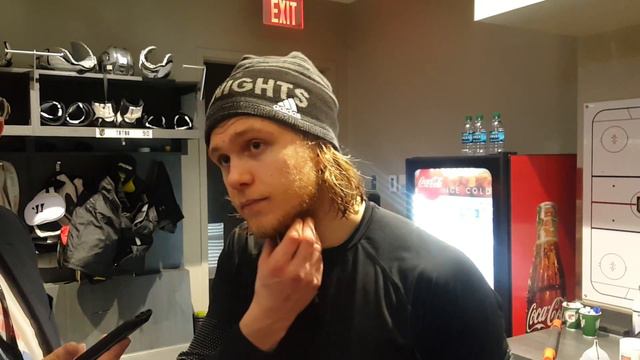 William Karlsson post game Calgary Flames at Vegas Golden Knights 18 March 2018 смотреть онлайн