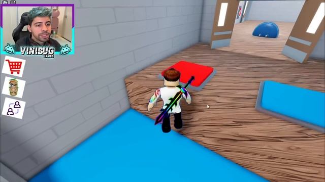 PRECISAMOS NOS AJUDAR PARA ESCAPAR DA ESCOLA!! LUA E VINIBUG!! (Team School Escape Teamwork Obby) смотреть онлайн