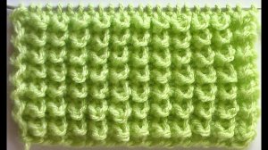 Узор спицами "Узелки", "ёжики"