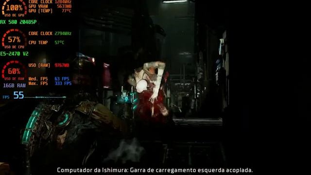 DEAD SPACE REMAKE - FSR 2 / HIGH / XEON E5-2470 V2 + RX 580 8GB - Benchmark смотреть онлайн