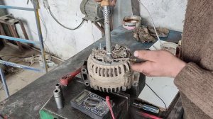 Диагностика и замена диодного моста генератора Bosch 200 Мерседес