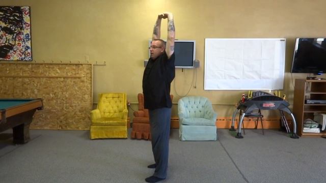 Ba Duan Jin series - Two Hands Support The Sky exercise смотреть онлайн