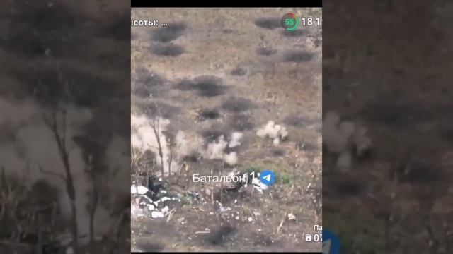 Момент попадания FPV дрона в MRAP Kirpi штурмовой группы ВСУ