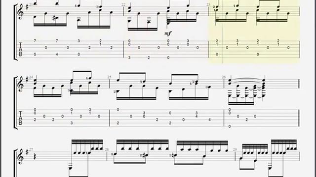 Russian song Giving the young girl away Tab for Guitar смотреть онлайн