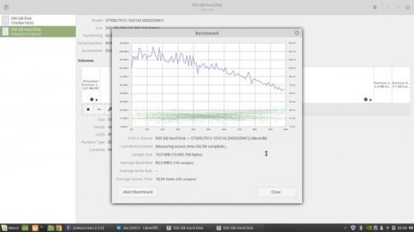 SSD vs HDD speed test on linux mint