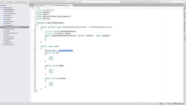 SQLite on Xamarin.iOS - Getting a project ready смотреть онлайн