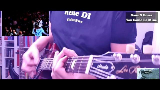 Guns N Roses-You Could Be Mine (full guitar cover ) Performance by Rene DI смотреть онлайн