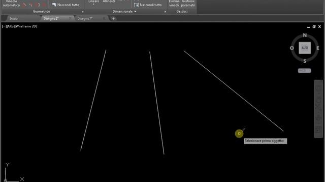 Linee parallele in autocad смотреть онлайн