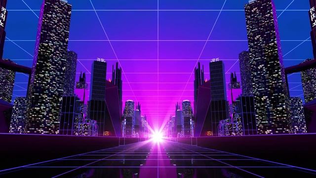 Synth City - Neon Cyber Screensaver 4K Ultra HD | Retrowave 2021 (4 Hours)