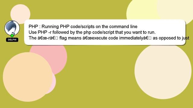 PHP : Running PHP code/scripts on the command line смотреть онлайн
