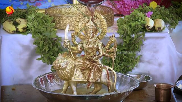 Mother Durga Devi Abhishekam at Sathya Sai Grama, Muddenahalli смотреть онлайн
