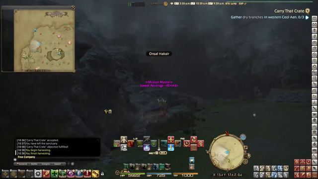 FFXIV Daily Quest Botanist 04 Carry That Crate - Beast Tribe Namazu - Stormblood смотреть онлайн