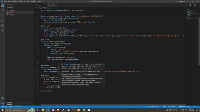 Discord.py ile sıfırdan ileri seviyeye ders | (/) slash komutlar, zar at komutu#4 смотреть онлайн