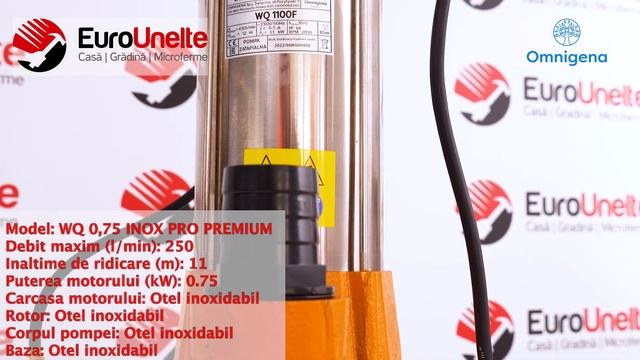 POMPA APA MURDARA OMNIGENA WQ 1100F, 1.1KW, DEBIT 430L/MIN, H REFULARE 12M, SUBMERSIBILA смотреть онлайн