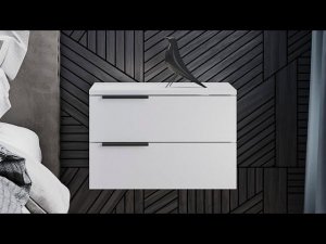 Инструкция | Тумба прикроватная подвесная, 2 ящика | Лофт