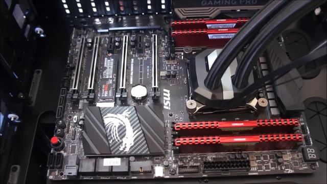 CORSAIR H115i install, build, benchmark, test, i7 6850K overclock смотреть онлайн