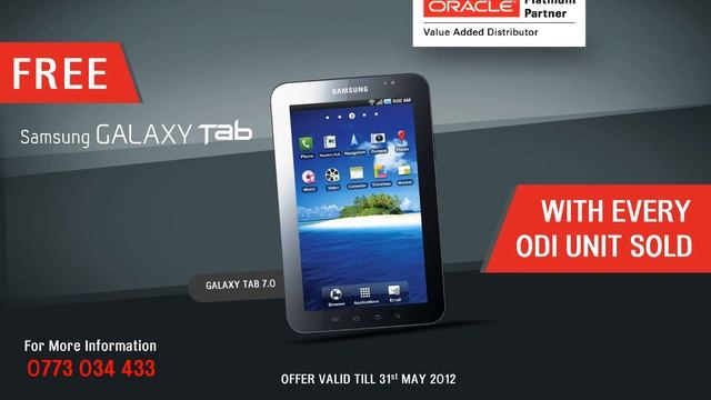 Oracle Promo - FREE Galaxy Tab 7.0 смотреть онлайн